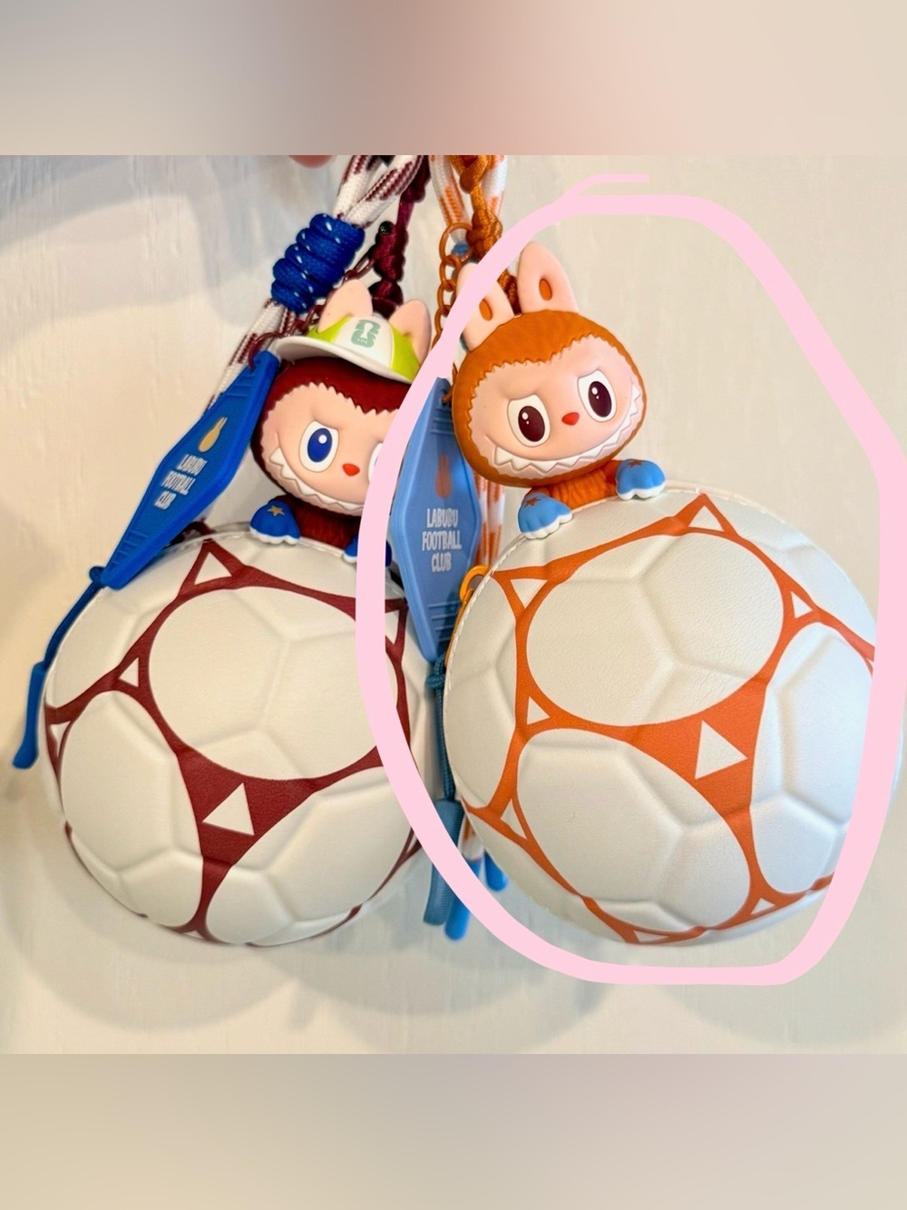 Labubu x FIFA pouch charm - Pain Fades Away only
